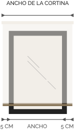 Cortina ancho