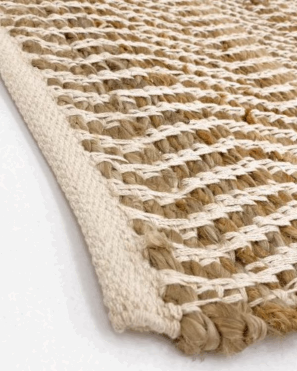 Alfombra Carpeta Yute y Algodón
