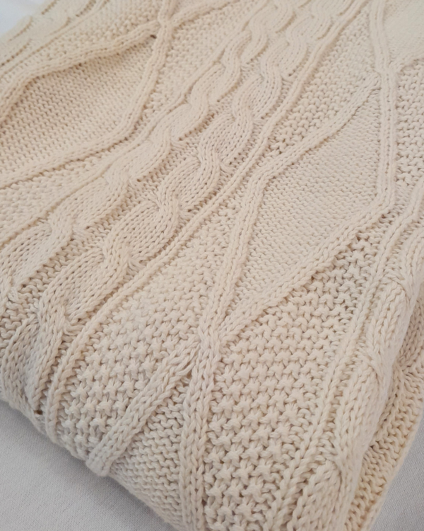 Manta tejida Montiela Cruda