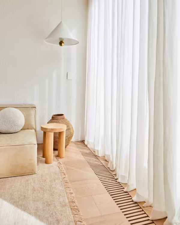 Cortina a medida gasa de lino Luxor